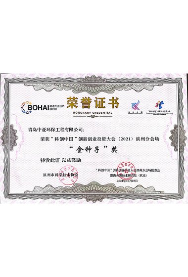 “科创中国”创新创业投资大会“金种子奖”